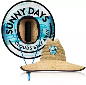 Armadura de sal Sombrero de paja de calidad DÍAS SOLEADOS Protección UV Resistencia al viento Ancho Ala - Imagen 1 de 4