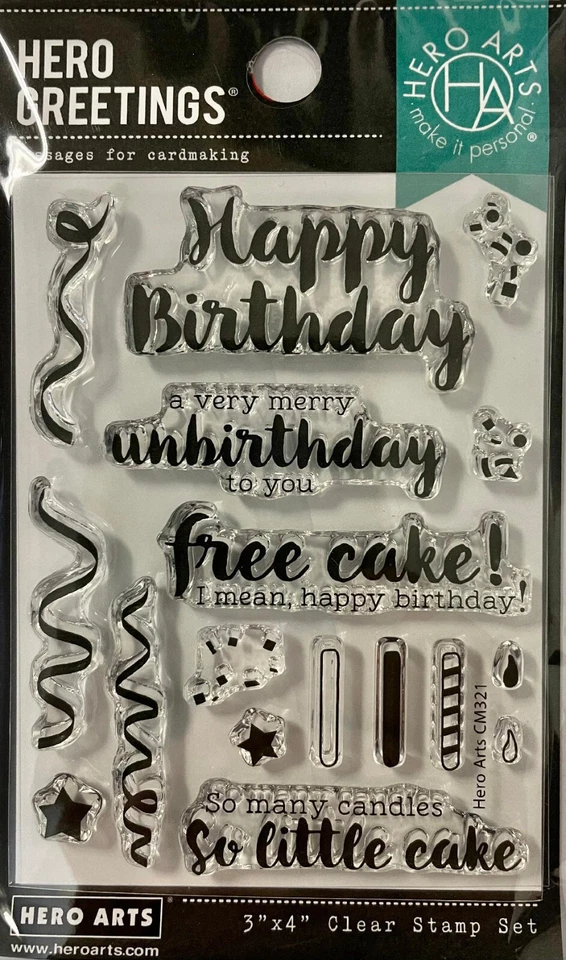 Hero Arts Hrocm321 Clear Stamp Greetings Cheeky Birthday