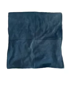 Pottery Barn Patchwork Suede Pillow Cover, Charcoal Gray, 20” Square – New - Picture 1 of 4
