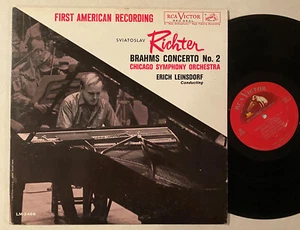 BRAHMS Piano Concerto No.2 SVIATOSLAV RICHTER Leinsdorf RCA shaded dog MONO LP - Picture 1 of 2