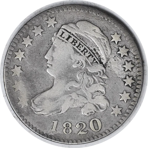 1820 Bust Silver Dime STATESOF F Uncertified #110 Cover