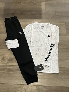 Hurley Boys New Youth Small (size 8) Long Sleeve Shirt & Pants Set - Picture 1 of 1