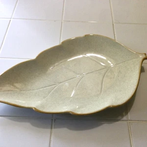 Mikasa Japan EX 100 Blattform Platte Schale Herbst Thanksgiving 15" Neu ohne Etikett - Bild 1 von 5