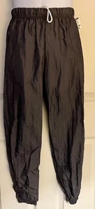 GK WARM UP UNISEX CHILD LARGE GRAY CRINKLE NYLON GYMNASTICS CHEER PANTS Sz CL - Picture 1 of 10