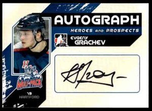 2010-11 In The Game Heroes and Prospects Autographs Evgeny Grachev Auto EVGENY