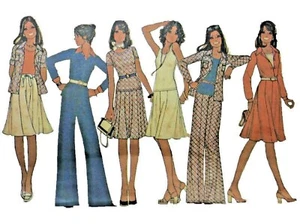 VTG 1975 MCCALL'S Sewing Pattern Misses Size 6-10 Pants Skirt Top # 4587 - Picture 1 of 3
