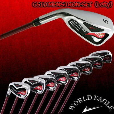 Golf iron set Left-Handed World Eagle G510 8pcs 5-S JAPAN - Image 1 of 4