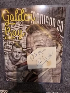 Arnold Skaaland taglio firma con stampa WWWF WWF - Foto 1 di 1