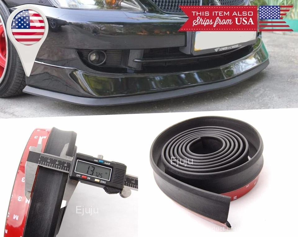 1.3" Rubber EZ Fit Bumper Lip Splitter Chin Spoiler Protector for Toyota Scion - Image 1 of 1