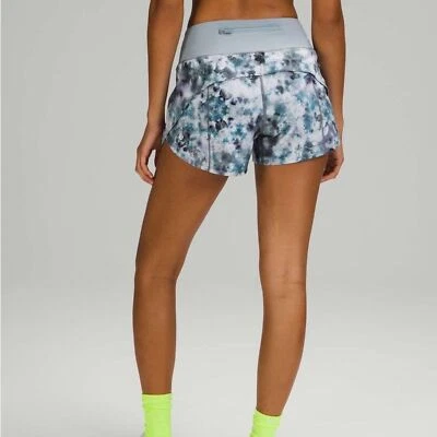 Lululemon Speed It Up Shorts size 2 Mid Rise 4” inseam Blue Print - Image 1 of 4