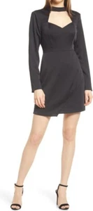 Nordstrom Adeline Rae Mock dress Black XL  Long Sleeve MSRP$120-B1 - Picture 1 of 7