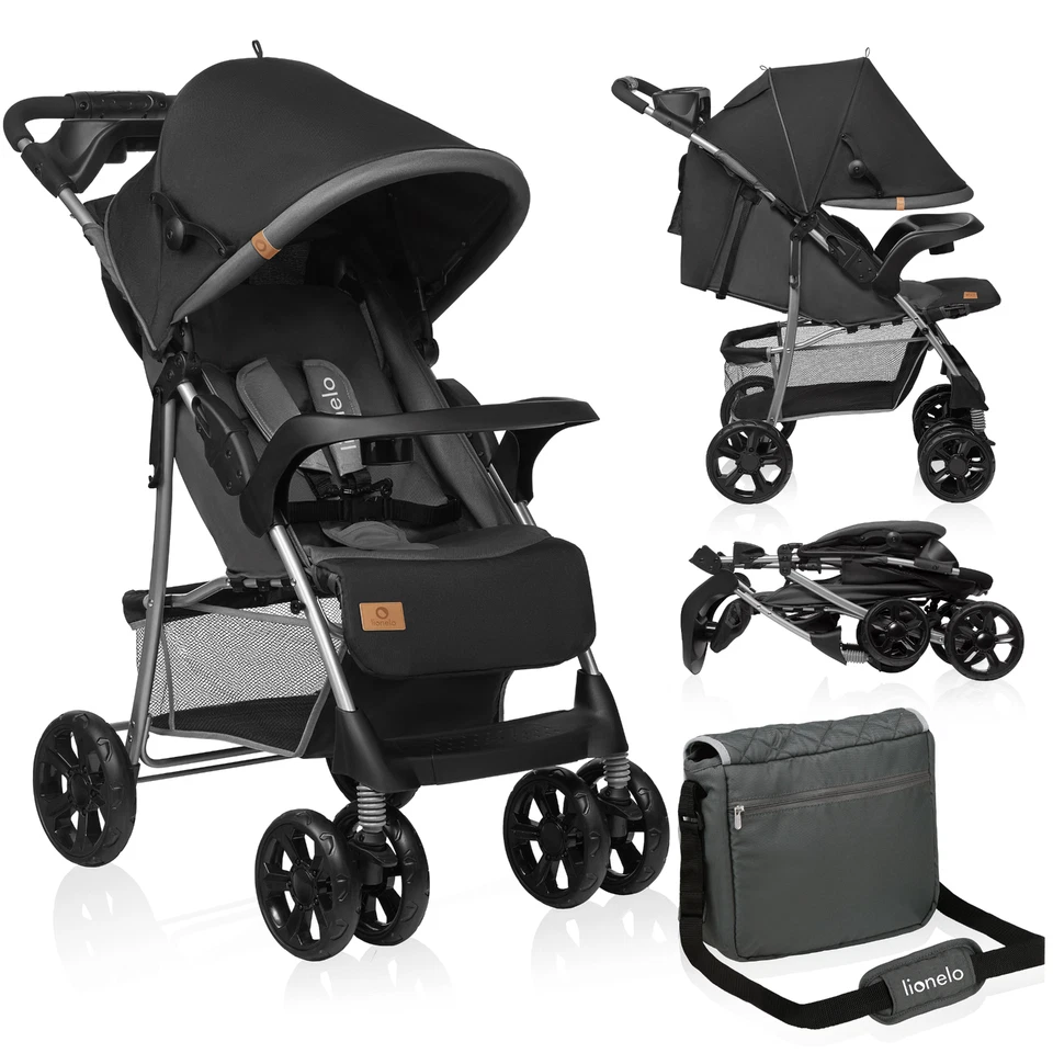 Lionelo Emma Plus Kinderwagen - Dunkelgrau