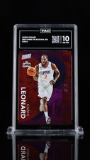2023 Panini The National #36 Kawhi Leonard Purple Number Match 2/25 TAG 10