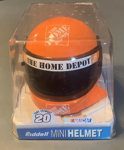 Tony Stewart Home Depot #20 Riddell Mini Helmet NASCAR Cover