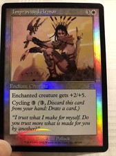 Improvised Armor *FOIL Uncommon* Magic MtG x1 Onslaught MP