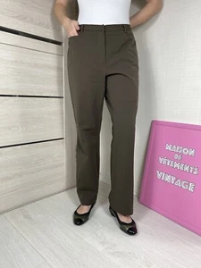 Jil Sander Women Pants Trouser Olive 44 Straight Vintage Italy Classic - Picture 1 of 14