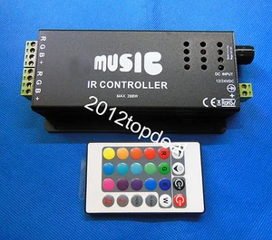 24KEY Music IR Remote Controller Sound Sensitive for RGB LED Strip Light 12V - Picture 1 of 4