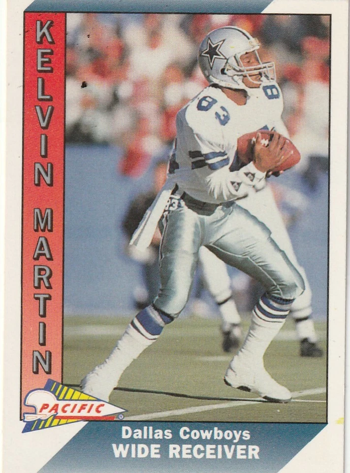 FREE SHIPPING-MINT-1991 Pacific Kelvin Martin #100-PLUS COWBOYS BONUS CARDS - Image 1 of 1