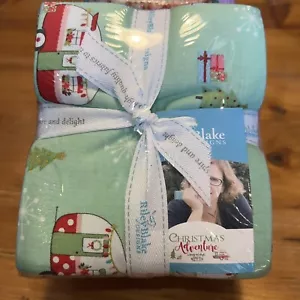 Christmas Adventure 21 Fat Quarter FQ Konvolut Riley Blake Campers Fahrräder Argyle - Bild 1 von 4