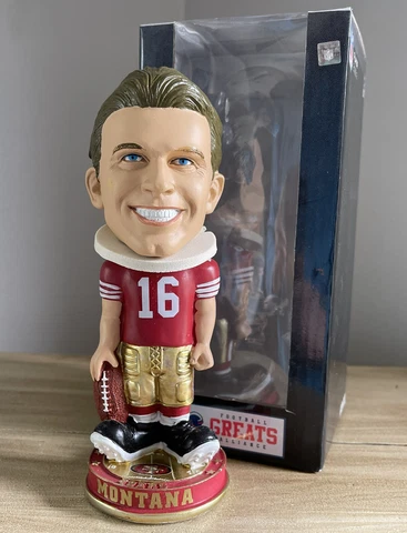 JOE MONTANA San Francisco 49ers NFL Legend “Knucklehead” Bobblehead #/144 NIB! Cover