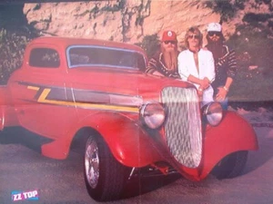 ZZ TOP / RICK SPRINGFIELD 2-seitiges Magazin POSTER 16x22 cm - Bild 1 von 2
