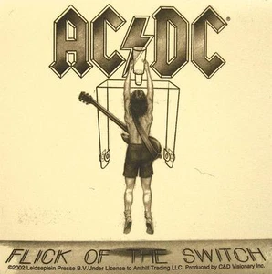 AC/DC AUFKLEBER STICKER # 20 FLICK OF THE SWITCH 10x10cm - Picture 1 of 1
