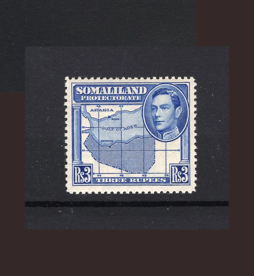 M28469 Somaliland 1938 3R Bright Blue UMM Sg 103 Cat £35 Foto 1 de 1