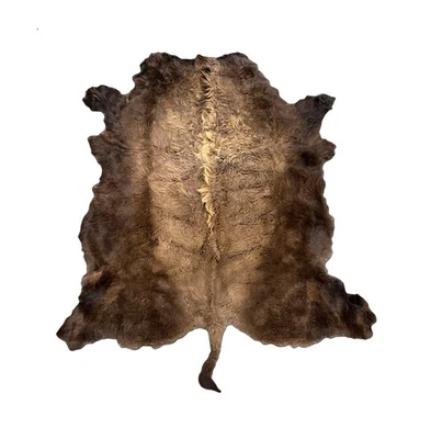 New Buffalo Bison Hide Rug Robe - XL 6'+x9' Softest Hide US Tanned Hide - Image 1 of 4