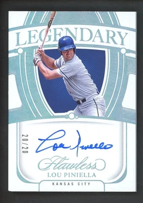 Holograma legendario impecable 2024 plateado #Lou Piniella patio en tarjeta automática 20/20 Foto 1 de 2