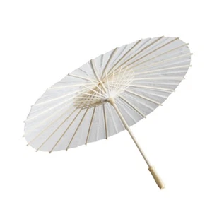 Decorative White Paper Parasol Umbrellas for Wedding Outdoor Party Decorative - Picture 1 of 12