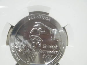 2015 ATB NGC MS69DPL 5 oz Silver Saratoga Early Releases auctod7 - Picture 1 of 8