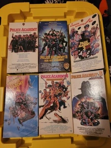 Police Academy  1 -6 (VHS) 80s Comedy  - Picture 1 of 4