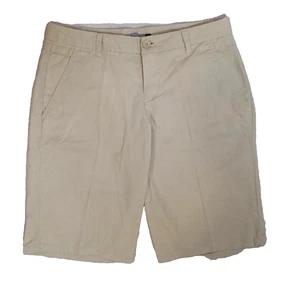 BANDOLINOBLU Damen Shorts Größe 6 hoher Bund Knopf Reißverschluss mit Taschen khaki - Bild 1 von 5