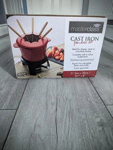 Masterclass Cast Iron Fondue Set Red - Brand New And Never Been Used. - Picture 1 of 4