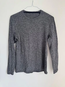 Lululemon Shirt Mens L Heathered Gray Long Sleeve Crew Surge Seamless Athletic - Picture 1 of 8