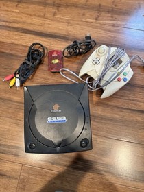 SEGA Dreamcast Sports Black Console with Controller, Cables & Memory Card