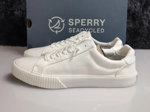 Sperry SeaCycled Bermuda Canvas Sneaker Women's Size US 7.5W White (61231) - Picture 1 of 15