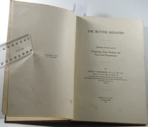 The Butter Industry Otto F Hunziker 1920 Antique Dairy industry book good adds - Picture 1 of 21
