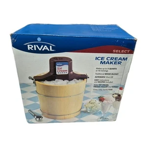 Macchina per gelato Rival Select 8550 x 5 QT 40 porzioni secchio legno usata in ottime condizioni - Foto 1 di 6