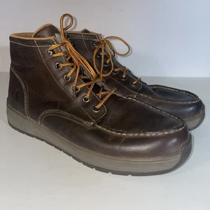 CARHARTT Men's Size 11 M Lightweight 4 Inch Wedge Brown Work Boots CMX4023 Nice! - Picture 1 of 12