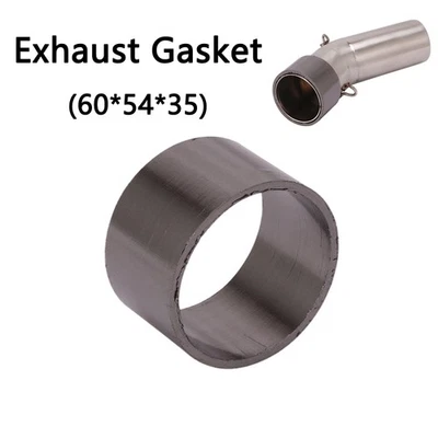 For Kawasaki Ninja ZX6R 2009-2023 Exhaust Gasket Graphite Seal Ring Slip on Pipe — 第 1/4 张图片