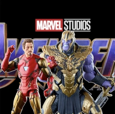 Figura de acción Marvel Legends Series The Avengers Endgame Iron Man y Thanos paquete de 2 Foto 1 de 4