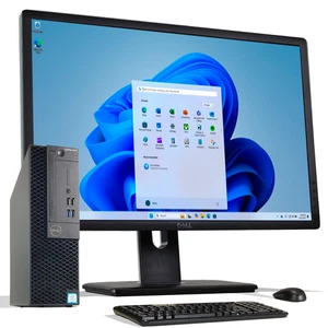 PC completa Dell Optiplex 3070 24" IPS Monitor Core i5-9400 2,9 GHz 1 TB SSD Win11 - Imagen 1 de 12
