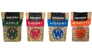 BBQ Wood Chips Variety Pack - Apple Mesquite Hickory Cherry 4 Pack - Picture 1 of 7