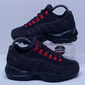 Nike Air Max 95 - UK Size 5 - Trainers Junior Sneakers Shoes Black Red - Picture 1 of 11