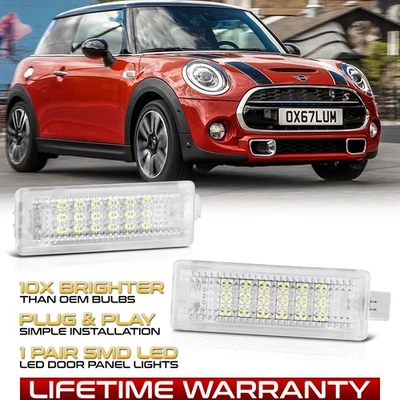 [BRIGHT] LED Side Door Lights For 2002-2021 Mini Cooper Clubman Coupe Roadster - Image 1 of 4