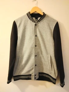 H&M Popper Jacke, Damen, grau schwarz, Größe M (12-14), gebraucht - Bild 1 von 5