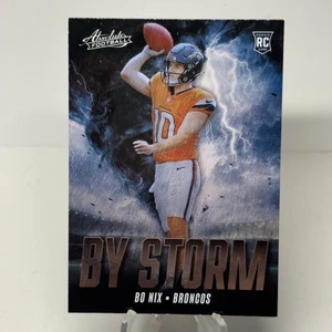 Absolute Bo Nix RC 2024 #BS-BNX por Storm Rookie Insert Denver Broncos - Imagen 1 de 2