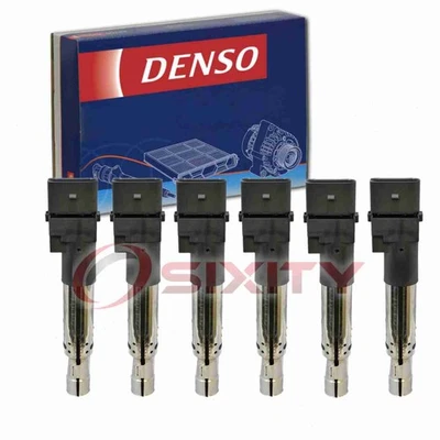 6 pc Denso Direct Ignition Coils for 2008-2009 Audi A3 Quattro 3.2L V6 Spark qa - Image 1 of 4