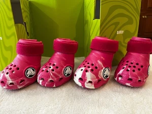 *RAR* Bark Crocs Haustier Hundestiefel Schuhe Drachenfrucht rosa Größe Small NEU im Karton - Bild 1 von 14